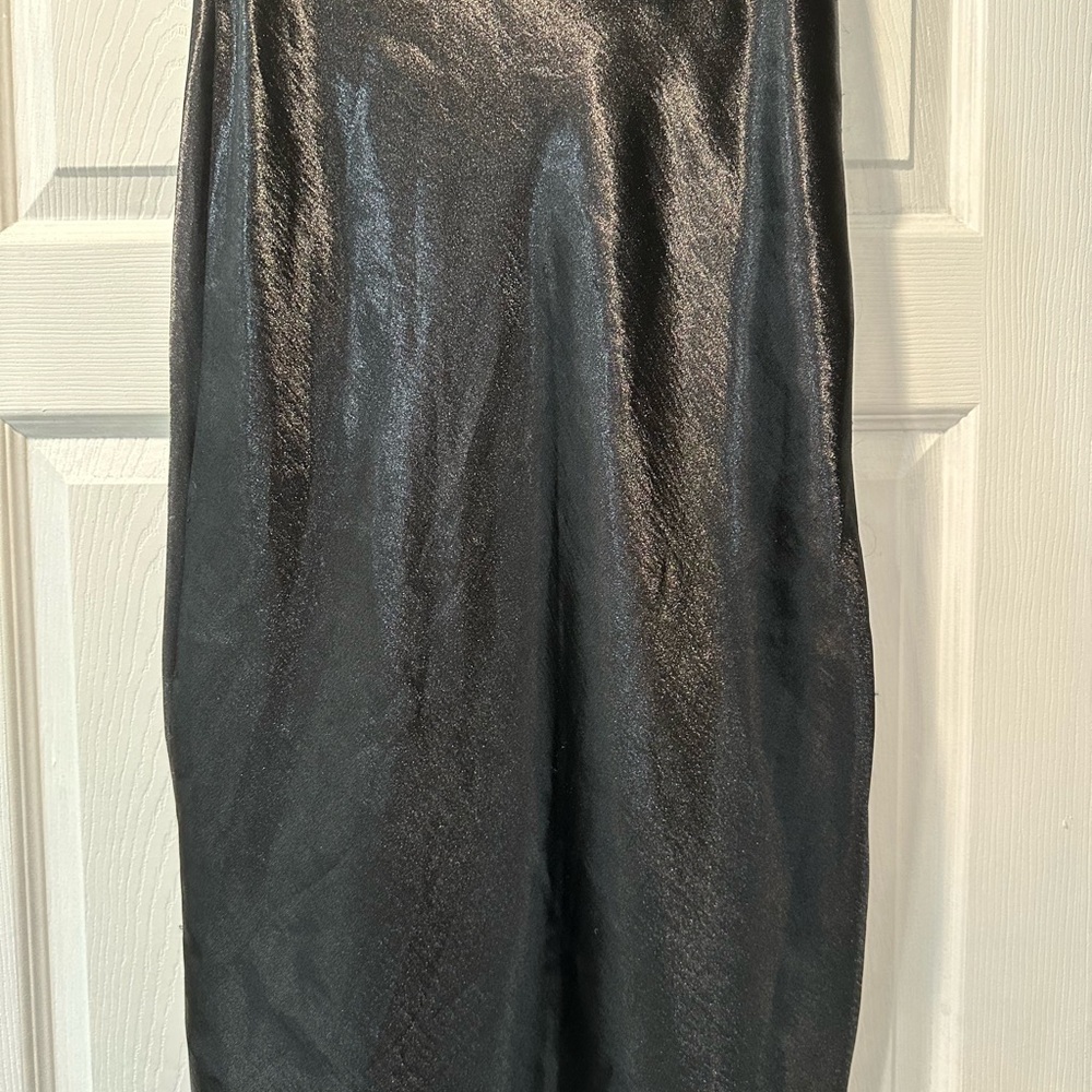 A New Day Black Shine Midi Skirt - Picture 2 of 8